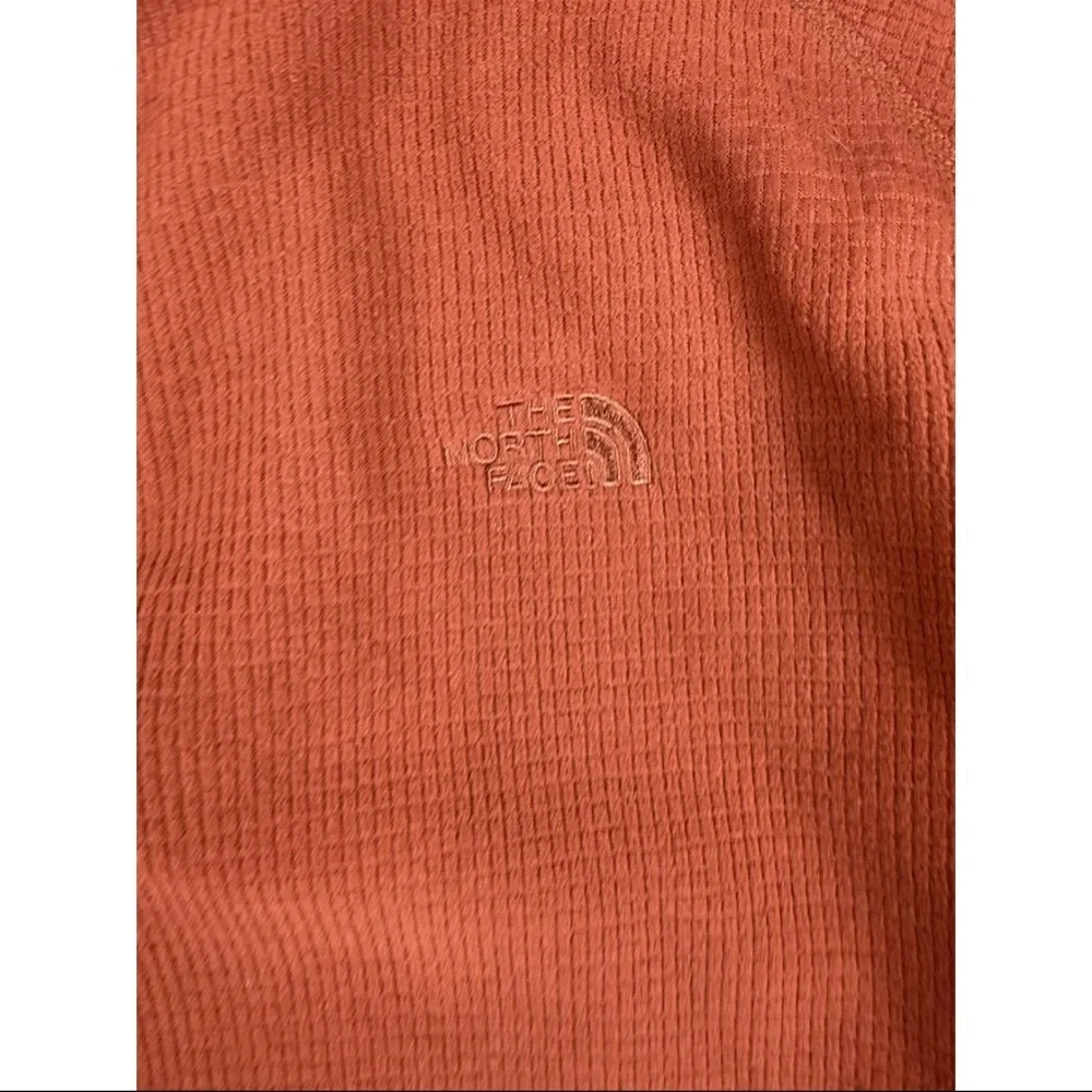 The North Face‎ 1/4 Zip Sweatshirt Men's Size XL Rust Knit Long Sleeve Pullover
